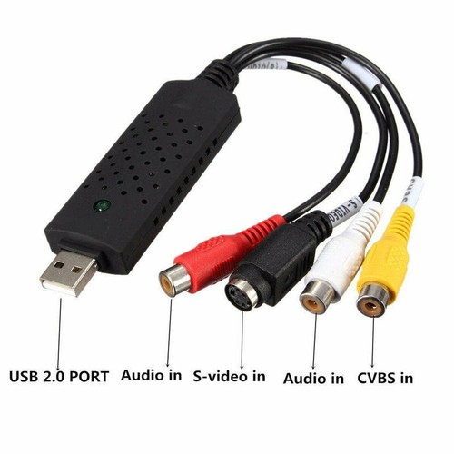 USB 2.0 Video Capture Card Adapter with Audio for SP XBOX 360 AV VHS DVT CCTV TU - Picture 2 of 5