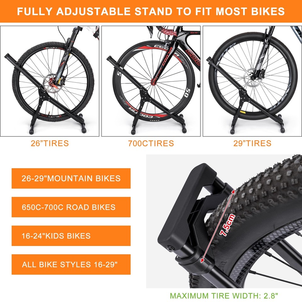 Bicycle Stand Floor Indoor Bike Rack Garage Storage Bike Stand