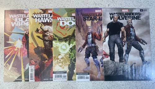 Wastelanders #1 Lot 5 Book Set NM Wolverine Hawkeye Star-Lord Doom Widow Gemini