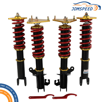 Coilovers Struts Shocks Suspension Lowering Kit Adj. Height fit for Nissan 07-15