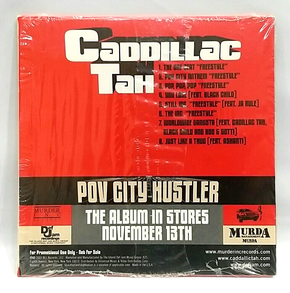 CD) Caddillac Tah – Pov City Hustler (Album Sampler), DEFR 15443-2
