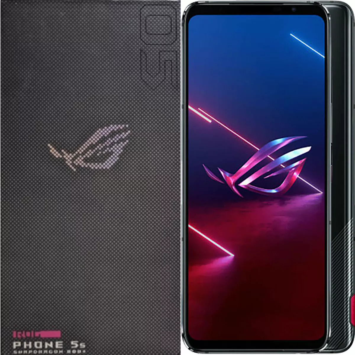 BNIB Asus ROG Phone 5s 5G Phantom Black 256GB + 16GB Dual-SIM Unlocked ZS676KS