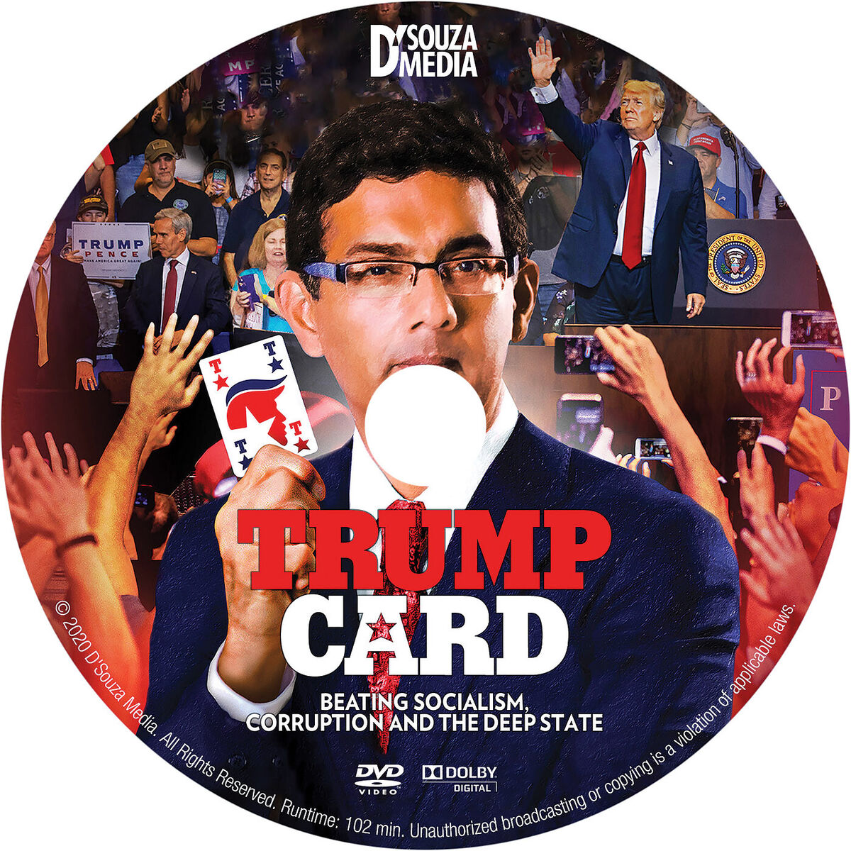 TRUMP CARD New Sealed DVD Documentary Donald Trump Dinesh D Souza TRUMP CARD New Sealed DVD Documentary Donald Trump Dinesh D Souza