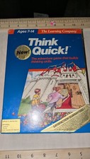Apple II /llc/llgs Learning Company's Think Quick . Unopened. NOS