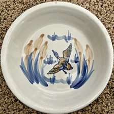 LOUISVILLE STONEWARE Flying Duck Footed Bowl Plate 10”x 2.5" High GUC