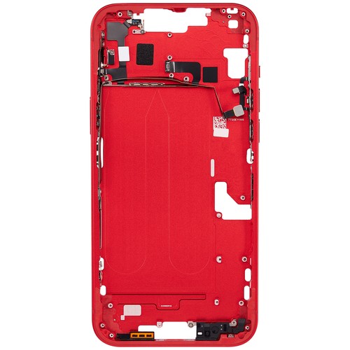 Mid-Frame Housing W/ Power & Volume For iPhone 14 Plus(US)(Aftermarket +)(Red) - Picture 4 of 5