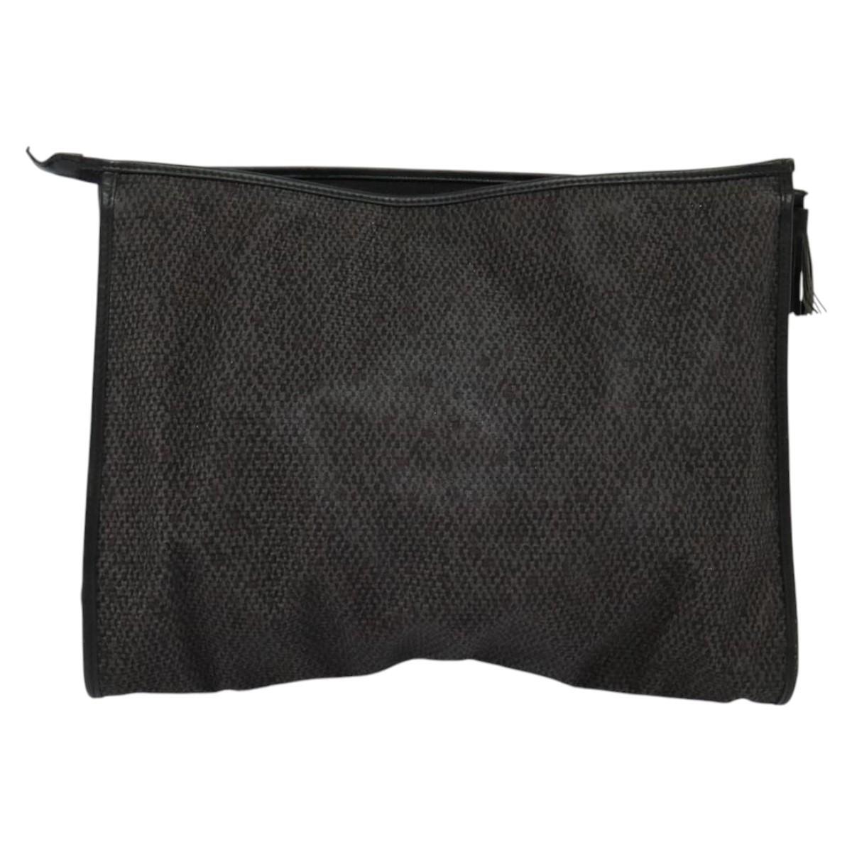 Borsa pochette SAINT LAURENT tela pvc nera originale ar13616