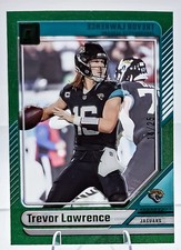 2024 Clearly Donruss Green Parallel #26 Trevor Lawrence Card SER# 14/25