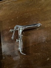 Vintage Stainless Pakistan Sterile Vaginal Speculum GOOD CONDITION 