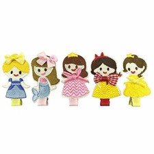 Wrapables Pretty Princess Alligator Hair Clips Set of 5