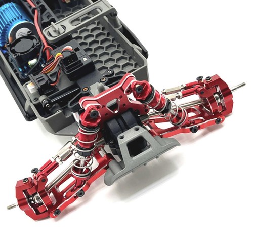 Alloy Metal F/R suspension arm steering cup Kit For WLtoys 1/12 124008 Rc car - Picture 9 of 16
