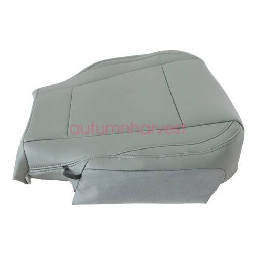 For 2017-2021 Ford F250 F350 F450 F550 Driver & Passenger Bottom Seat Cover Gray - Picture 12 of 17