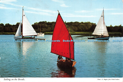 D069156 Sailing on the Broads. John Hinde. E. Nagele. 1980
