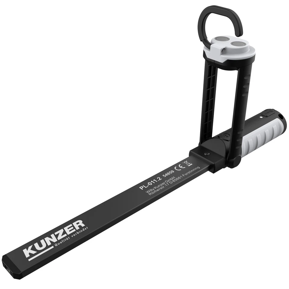 Kunzer Akku Arbeitsleuchte PL-011.2 COB LED Arbeitslampe USB-C 330° schwenkbar - Bild 2 von 4