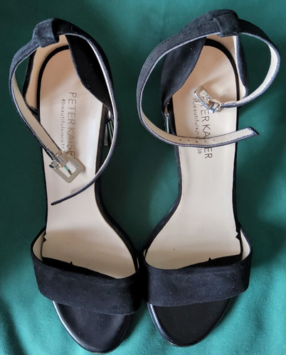 PETER KAISER Black Suede Sandals UK Size 6 - Picture 2 of 8