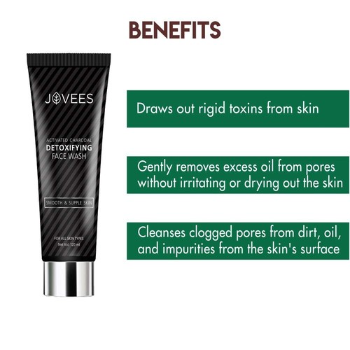 Jovees Herbal Activated Charcoal Detoxifying Face Wash 120 ml - Picture 3 of 3