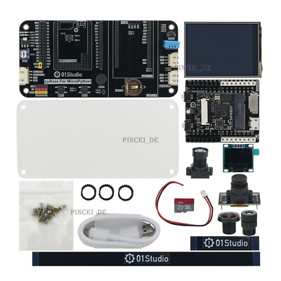 pyAI-K210 Core Board Python Development Board w/ pyBase OLED 16G SD Card Lens #W