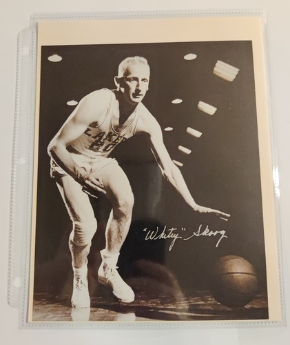 MYER WHITEY SKOOG Autographed Signed 8x10" Photo Minneapolis Lakers Triple Crown