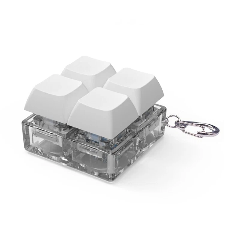 1PC Mechanical Keyboard Switches Tester Keychain with LED Stress Relief Tool