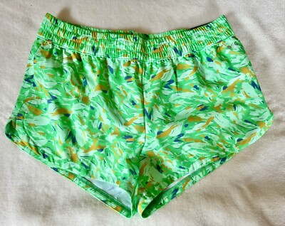 NWT DSG Women’s Lined Running Shorts Mini Camo Green inch Inseam Sz Small 