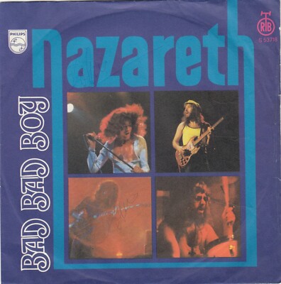 NAZARETH BAD BAD BOY / RAZAMANAZ UNIQUE LABEL 1973 RECORD YUGOSLAVIA 7'' PS