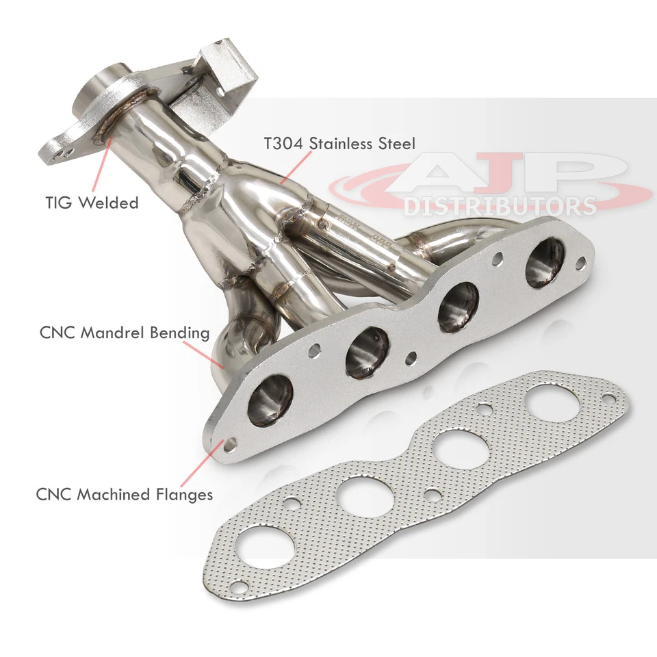 Stainless Steel Exhaust 4-1 Header Manifold For 2006-2010 Toyota Yaris 1.5L DOHC Foto 4 de 4