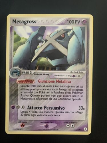 Pokemon Card Metagross Unseen Forces 11/101 Excellent Condition! - ITA - Picture 1 of 2