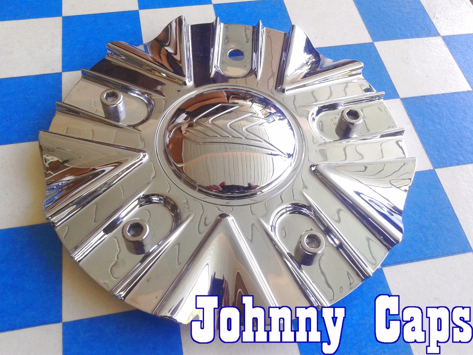 AWI Diablo Unknown Wheels 25 Chrome Center Caps 814-CAP Custom Hub Cap