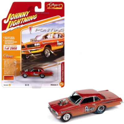 1963 Pontiac Tempest  Drag Car Farmer *RR* Johnny Lightning Classic Gold 1:64