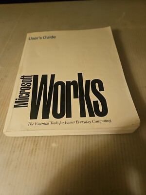 1984-1993 Microsoft Works User's Guide Version 3.0 For Windows - Paperback Book 