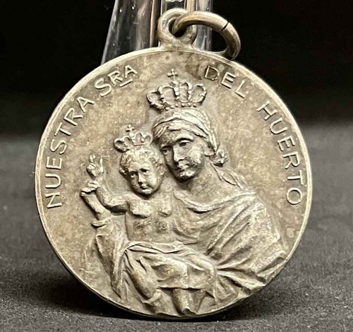 Argentina 1920 ́ Nuestra Señora del Huerto Alto Relieve Diseño Escuela Alumnos Medalla - Imagen 9 de 9