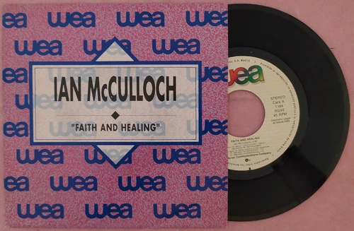 7" IAN McCULLOCH - Faith And Healing - WEA 1.184 - SPAIN Press PROMO (EX/EX)