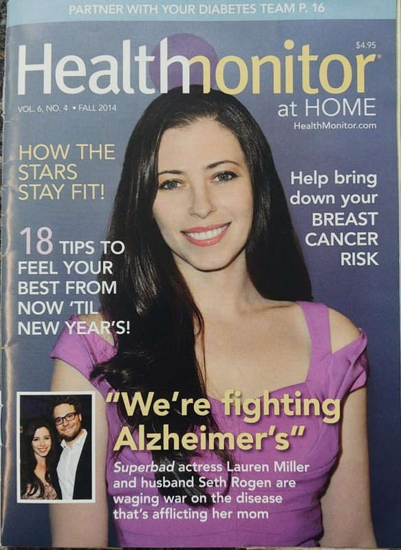 HEALTH MONITOR AT HOME MAGAZINE LAUREN MILLER COVER FALL 2014 ISSUE