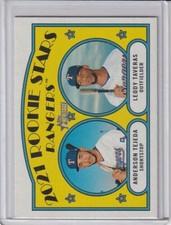 2021 Topps Heritage #400 Anderson Tejada / Leody Taveras RC Rangers