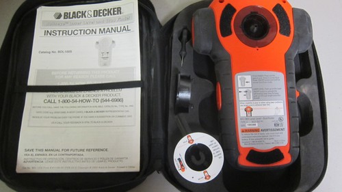 Black & Decker Bulls Eye Auto-Leveling Laser STUD FINDER W/CASE -FREE SHIPPING - Picture 2 of 2
