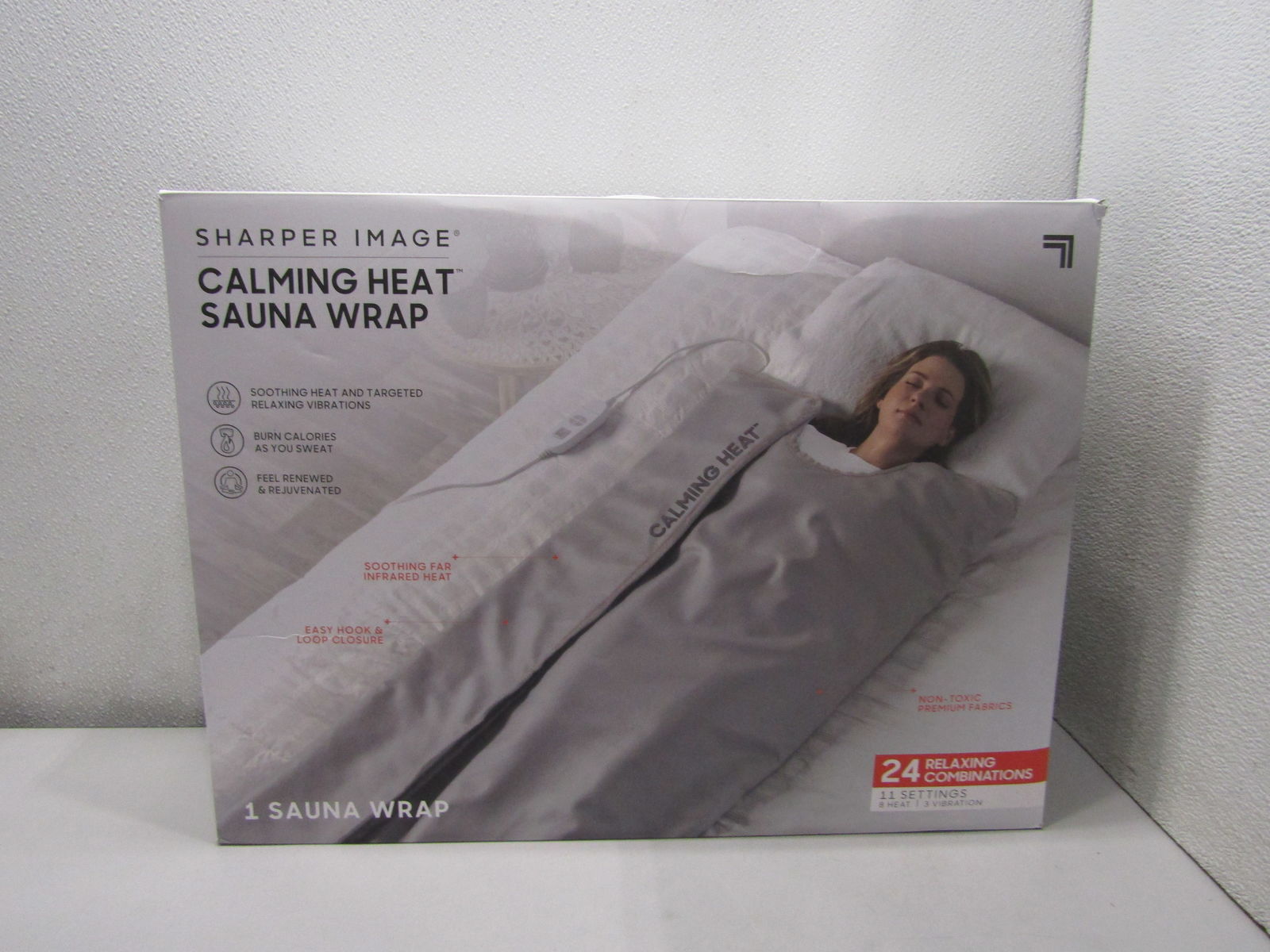 Sharper Image Calming Heat Sauna Wrap eBay