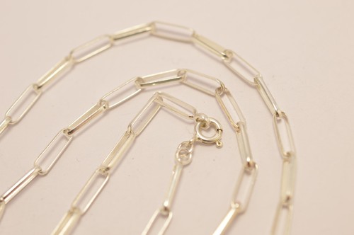 Collares de cadena de eslabón alargado de plata esterlina 925. 18""-22", 6-7,6 gramos - Imagen 25 de 31