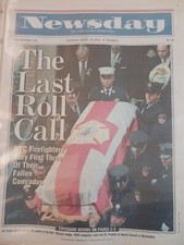 Newsday Sept 16th Newspaper Last Roll Call World Trade Center Attack Week 9/11 Newsday Sept 16th Newspaper Last Roll Call World Trade Center Attack Week 9/11