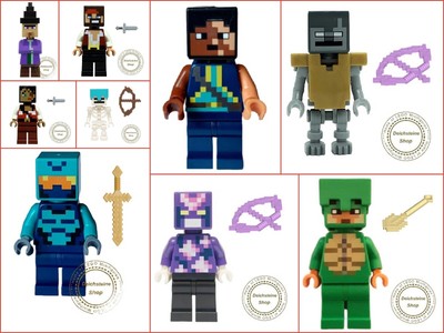 LEGO  Minecraft Minifigur  zur Auswahl Figur Waffen  Ostern