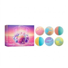 6 Pack Bath Bomb Gift Set Essential Oil Bath Fizzies Spa Relaxation Gifts