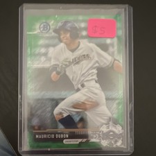 Topps 2018 Bowman Chrome Prospects Green /99 Mauricio Dubon Brewers #BCP40
