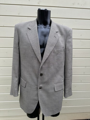 Crombie, Vintage Crombie Men’s 100% Pure New Wool Herringbone Blazer Size 42R