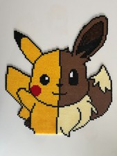 PIXEL ART / PERLES A REPASSER POKEMON DE PIKACHU ET EVOLI