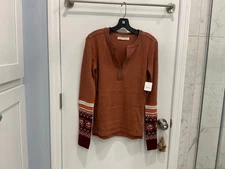 NWT Free People We the Free Mikah Waffle Knit Layering Cuff Autumn Combo Large