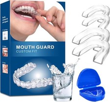 4 Pack Mouth Guard for Teeth Grinding & Bruxism &ndash; Custom Moldable Night Guard