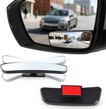 Framed Rectangular Blind Spot Mirror, HD Glass and ABS Housing Convex Wi