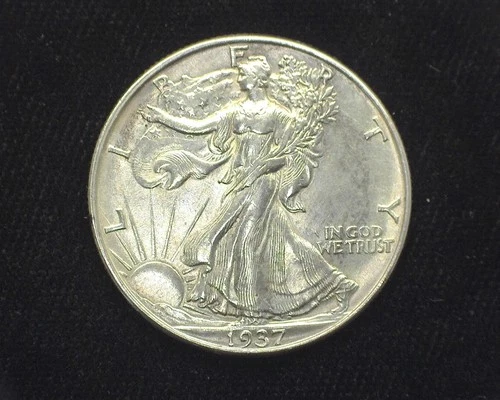 HS&C: 1937 Walking Liberty Half Dollar AU - US Coin