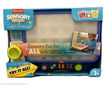 Fisher-Price Sensory Bright Light Station Electronic Learning Activity Table