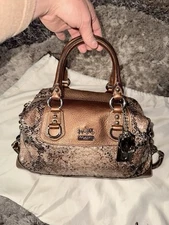 Coach Madison Exotic Python Sequin Bag