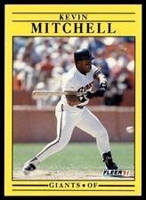 1991 Fleer Kevin Mitchell San Francisco Giants #267